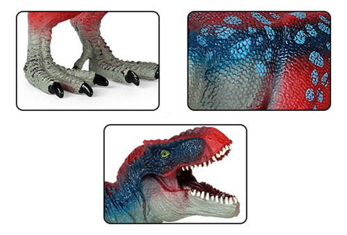 Juguete De Dinosaurio Tiranosaurio Rex Juguetes Rojo Azul
