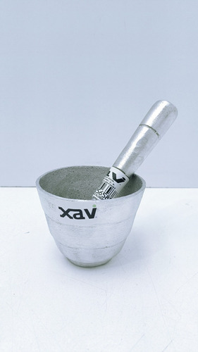 Imagen 5 de 5 de Mortero Machaca Ajo Grande N°3 Aluminio Meproven 7223 Xavi