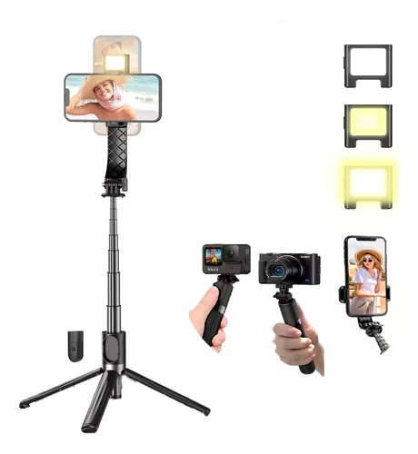 Trípode para selfie de 52 pulgadas trípode para iPhone con control remoto  Bluetooth para iPhone 11 Xs X 6 7 8 soporte para cámara GoPro para – Yaxa  Store