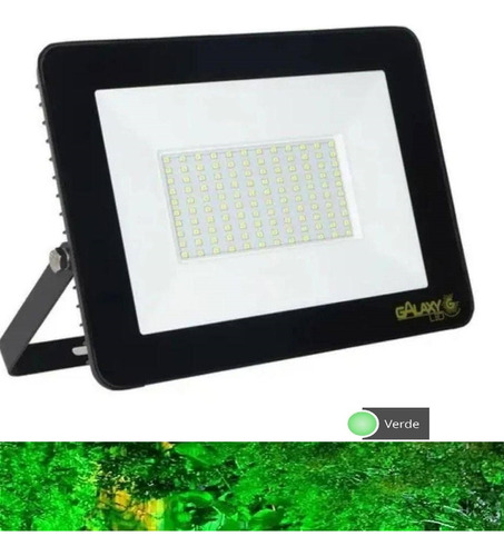 Pct 06 Refletor Led 50w Luz Verde P/ Jardim E Decoração