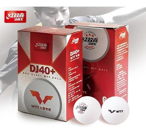 6 pelotas de tenis de mesa de 3 estrellas Dhs Dj40+ Pro Tour Ittf