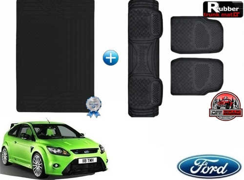 Tapetes 3pz + Tapete Cajuela Rd Ford Focus Rs 2012 Viejito