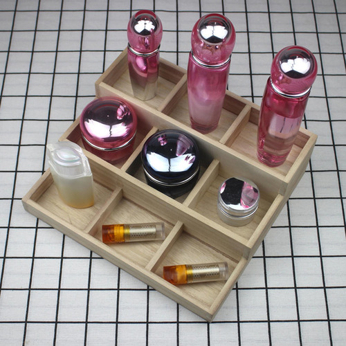 Organizador De Maquillaje De Madera, Organizador De Baño De