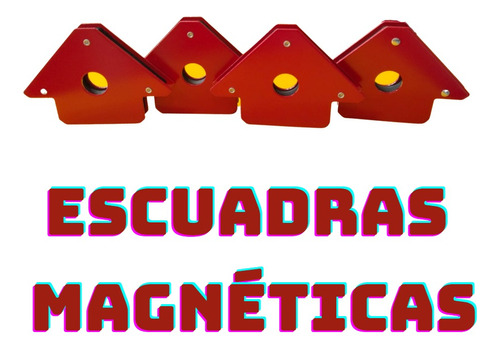 Cuatro Escuadras Magnéticas Multipropósito 25 Lb