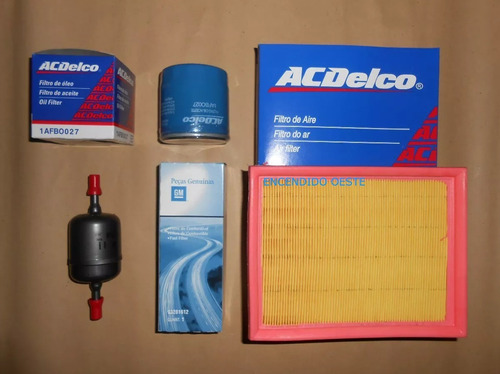 Kit Filtro Aceite Aire Nafta Acdelco Chevrolet Corsa Gm 1.4 