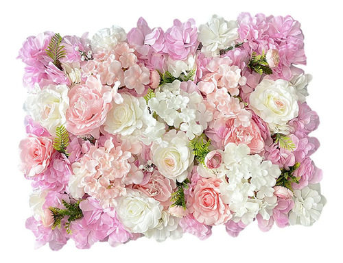 Panel De Pared De Flores Artificiales, Telón De Estilo C