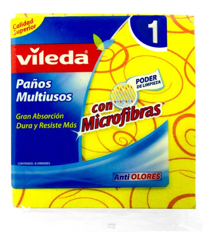 Paño Multiuso Con Microfibra Vileda