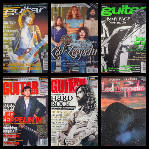 Coleccion Revistas Y Libro Led Zeppelin Guitar Tabs (Usado)