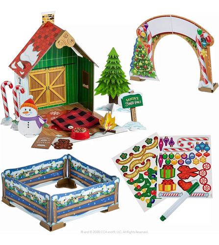 The Elf On The Shelf Elf Elf: Playset De La Cabina De Navida
