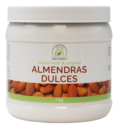  Crema Con Aceite De Almendras Dulces Humectante (1 Litro)