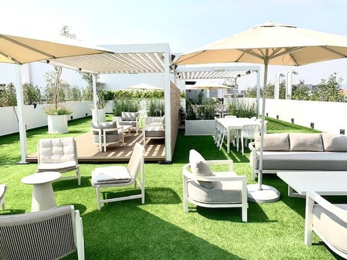 Vía Roma, Rento Departamento Nuevo 62m2, Sala- Comedor, 2 Recámaras, 1.5 Baños, Balcón, Área Para Lavadora-secadora. En Áreas Comunes Alberca, Roof Garden, Coworking, Ludoteca, Gimnasio, Camastros,etc