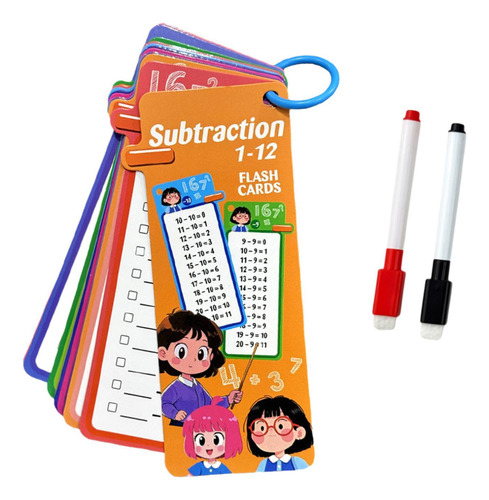 Kids Mathematics Flashcard 15 Tarjeta Compacto Sustracción