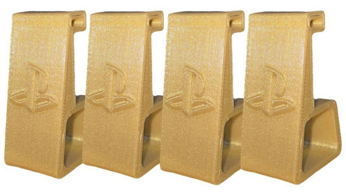 Suporte Ps4 Fat Horizontal Pezinho Elevação Altura Ouro Gold