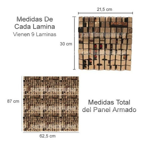 Imagen 3 de 6 de Shimmer Wall Panel Magico Decorar Cumpleanos Cotillon