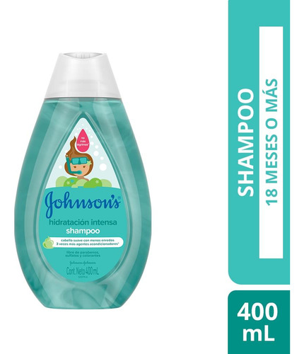 Shampoo Para Niños Johnson's® Hidratación Intensa X 400 Ml.