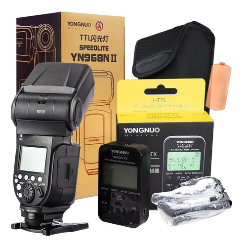 Kit Yongnuo Flash Speedlite + Controlador Yn622n Para Nikon