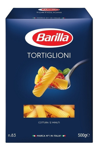 Fideos Barilla Tortiglioni Nº 83 500 Gr. 