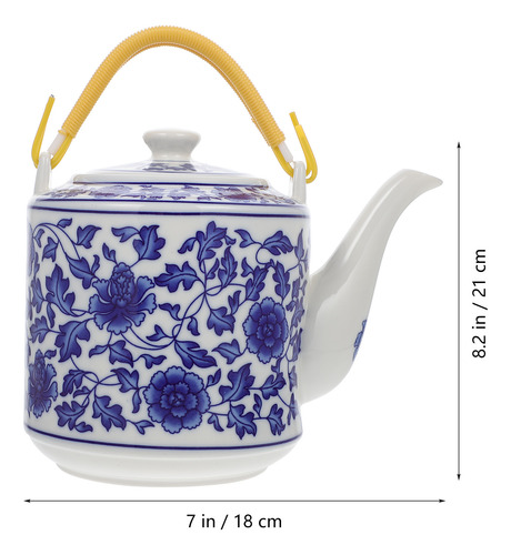 Tetera De Cerámica De Estilo Chino De 1 Pieza, Hervidor De A