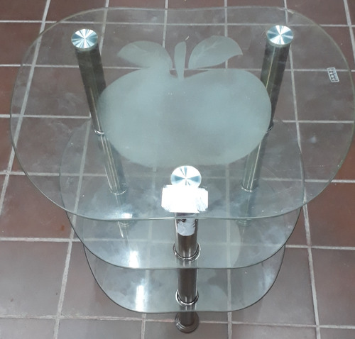 Mesa De Luz De Vidrio Appel Leer Descripcion 