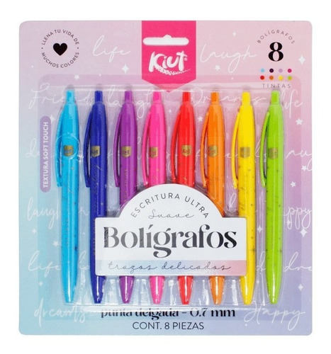 Boligrafo Kiut 0.7mm 8und