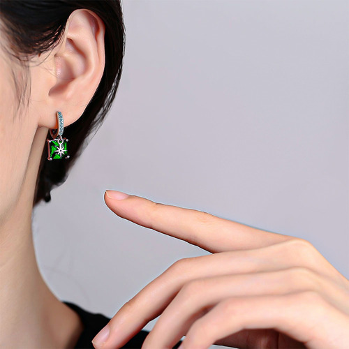 Pendientes Aretes Colgantes De Joyeria Fina Plata 925 Moda Para Mujer Moissanitae Sin Perforacion Perforación Novia Piercing De Pareja Arete Largos De Moda Colgantes Para Niñas Dama