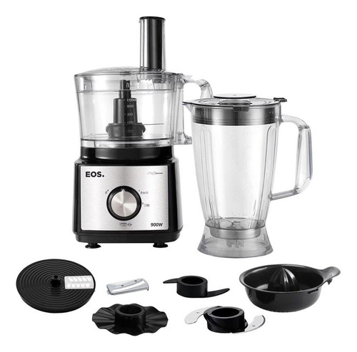 Processador De Alimentos Com 2 Vel. 7 Em 1 Inox 127v - Eos