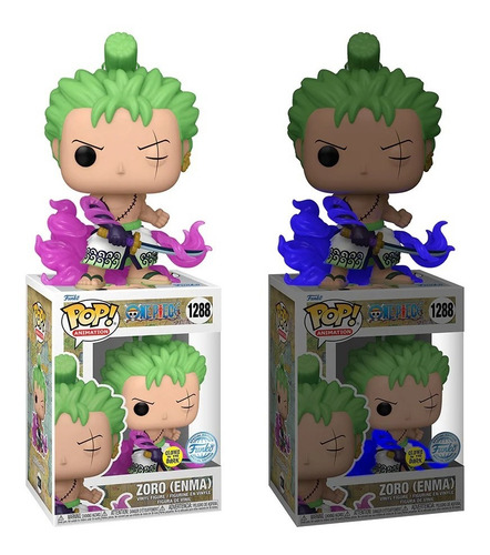 Figura De Accion Zoro (enma) 1288 One Piece Funko Pop Animation Special Edition Ver.glow In The Dark