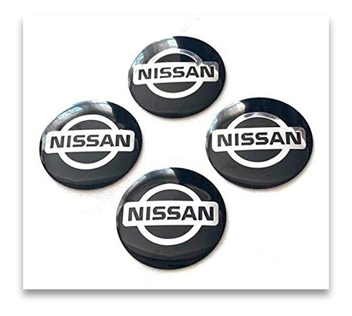 Centros De Rin Nissan, Emblemas Resinados, 4 Piezas. 