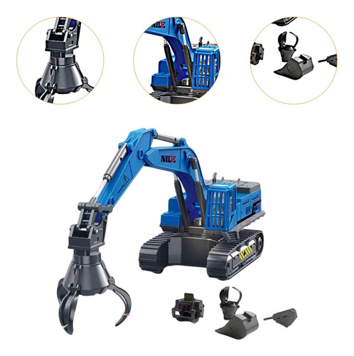 Vehículos De Construcción, Juguete De Ingeniería, Azul
