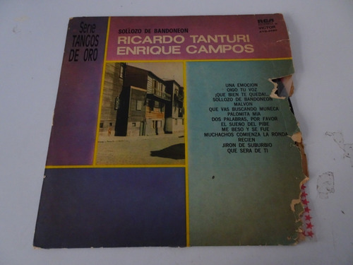 R Tanturi / Enrique Campos - Sollozo De Bandoneon - Vinilo 