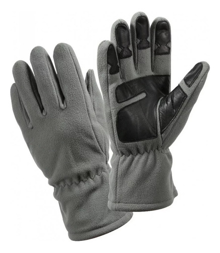 Guantes Tacticos Micropolar Para Todo Clima -gris- Rothco 