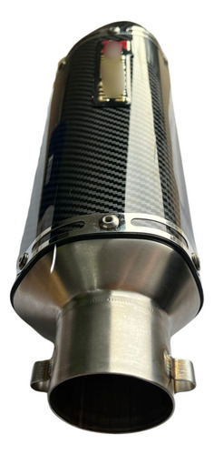 Ponteira Escape 51mm Universal Modelo Akrapovic Tipo Carbono