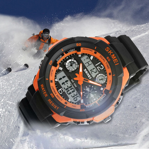 Imagen 5 de 5 de Reloj Contra Agua Skmei De Joven Deportivo An?logo Digital