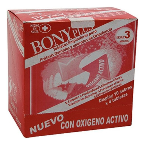 Bony Plus Tabletas Limpiadoras Para Prótesis