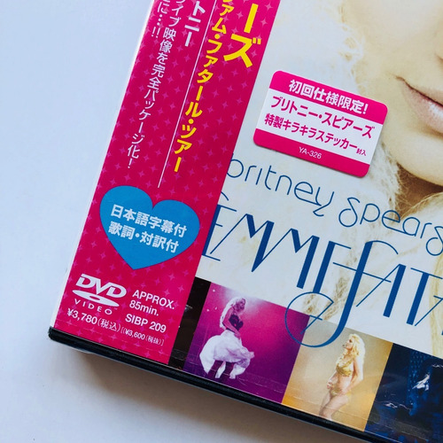 Britney Spears The Femme Fatale Tour Dvd Japon Obi Libreto