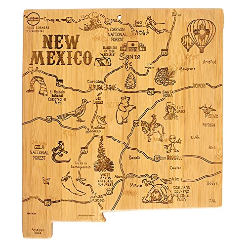 Destination New Mexico State Shaped Serving And Cutting...