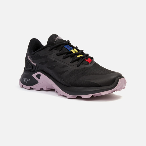 Zapatillas New Athletic Outdoor Ttr32 Negro Con Lila Mujer