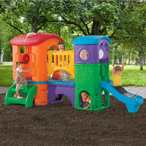Casa Club Para Niños Con Dos Resbaladillas, Step 2 Msi