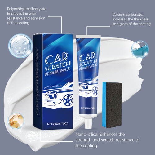 Cera De Polimento De Pasta Para Arranhões De Carro, Kit De R