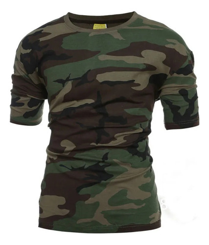 Camiseta De Camuflaje Militar Táctico Para Hombre, Transpira