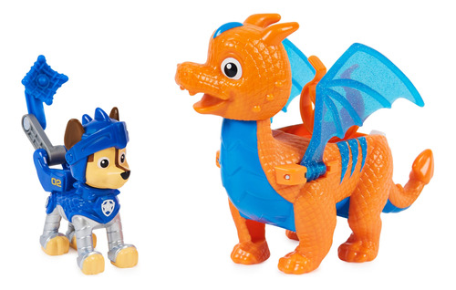 Paw Patrol, Rescue Knights Chase And Dragon Draco - Juego D.