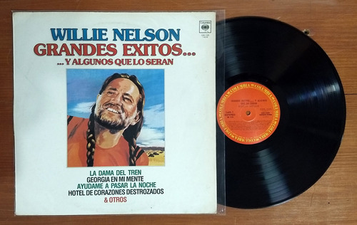 Willie Nelson Grandes Exitos 1980 Disco Lp Vinilo