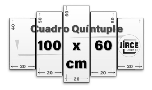 Cuadro Decorativo Moderno Globo Aeróstatico Jd-0793 G Quíntuple 100x60 Cm Sin Marco