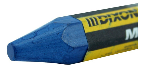 Crayón Para Madera De Cera Azul 602 Dixon 10pz 09100010