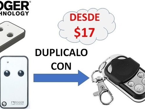 Imagen 1 de 3 de Clona O Duplica Tu Control De Garage Garaje Roger