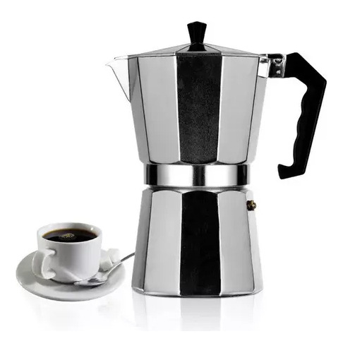 Cafetera Italiana Moka De 6 Tz (300 Ml) Para Expreso Fuerte