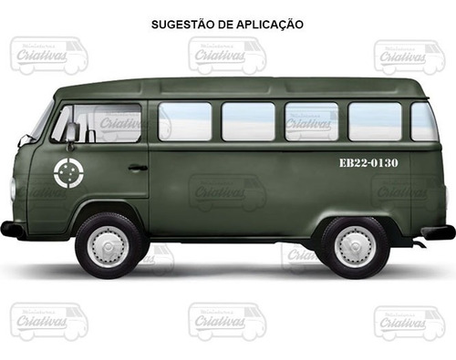 V111 Decal Miniatura Kombi Exercito 1/43