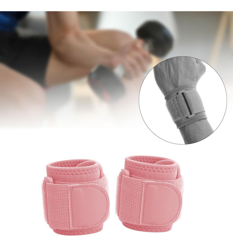 2 Muñequeras Deportivas Ajustables Para Levantamiento De
