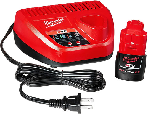 Milwaukee S 48 59 2420 M12 2 0 Litio Rojo Kit De Inicio