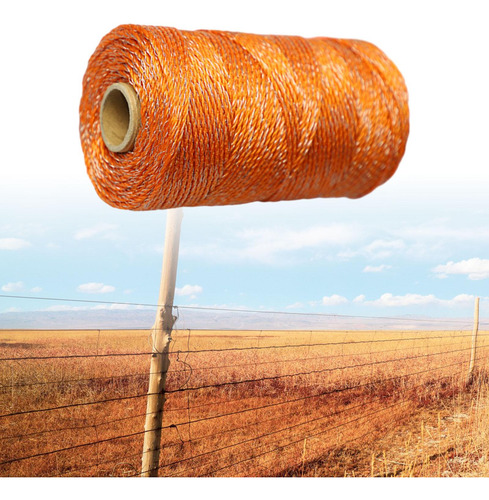 Cuerda De Alambre Para Cerca Eléctrica, Color Naranja,